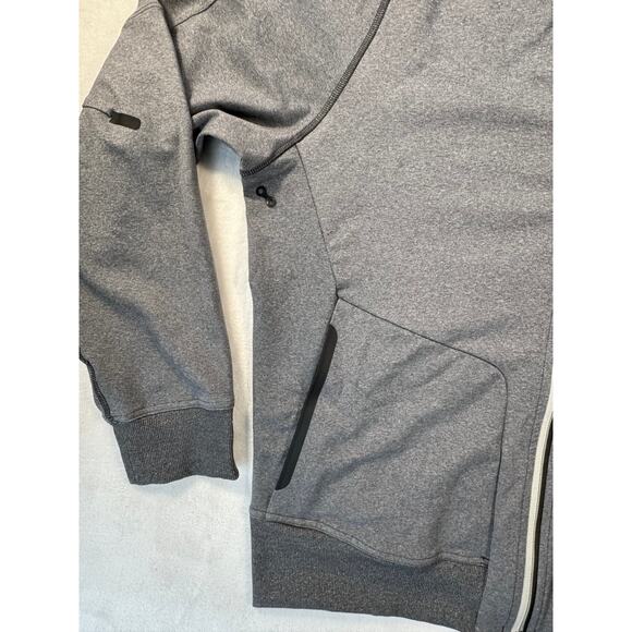 Lululemon Mens Gray Jacket Full Zip Bomber Warm Up Track Active Performance L - Picture 9 of 10